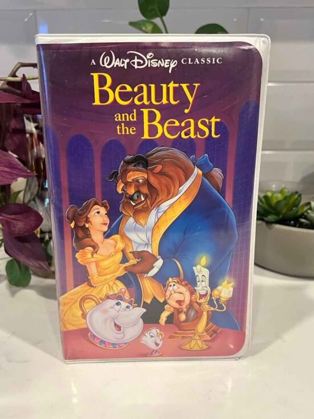 Vintage Disney Beauty and the Beast VHS 1992 Black Diamond Clamshell